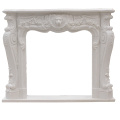 Italian carrara  natural indoor marble fireplace